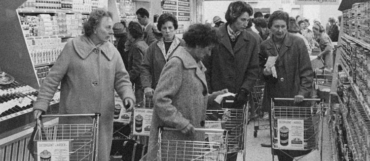 Supermarché des années 60